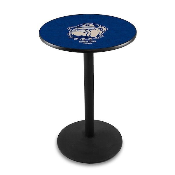 42" Blk Wrinkle Georgetown Pub Table